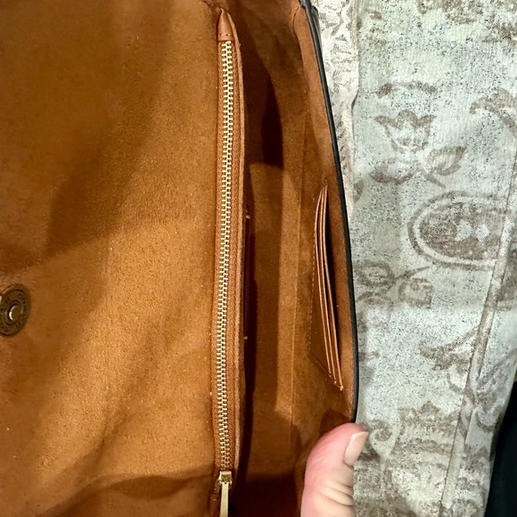 Coach Black Crossbody Bag with Gold Accent NWT - Picture 6 of 7